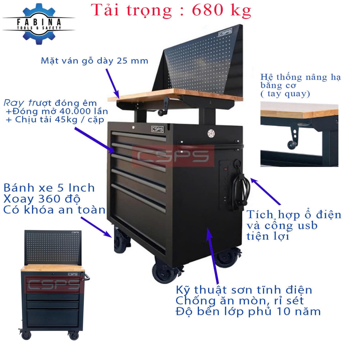3 lý do tủ dụng cụ CSPS giúp bạn làm việc nhanh hơn