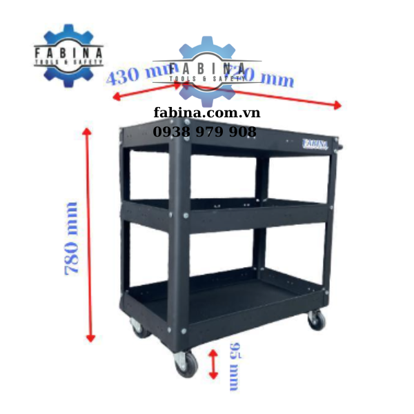 Kệ thép 3 tầng Fabina: Đầu tư bền vững cho không gian làm việc