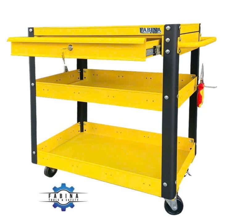 Một chiếc xe đẩy dụng cụ giúp người thợ làm việc nhẹ nhàng hơn như thế nào?