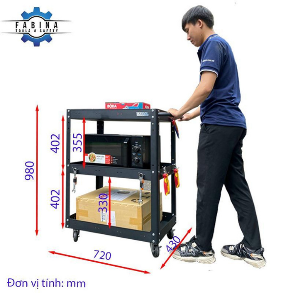 Muốn Di Chuyển Đồ Nghề Dễ Hơn? Tham Khảo Xe Đẩy Dụng Cụ Fabina