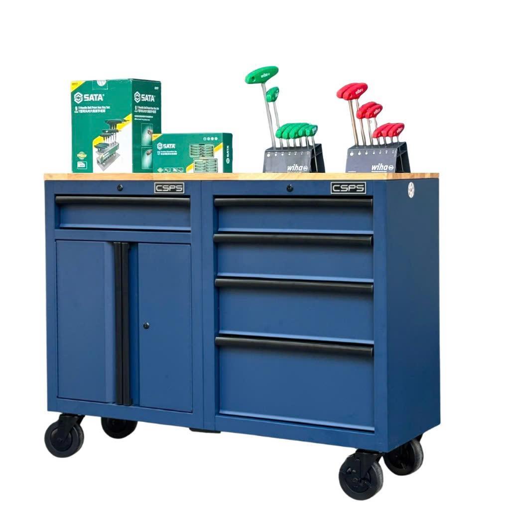 Quản lý dụng cụ khoa học hơn với tủ dụng cụ CSPS 5 hộc kéo màu xanh dương