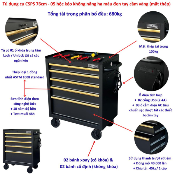 Review Tủ Dụng Cụ Có Bánh Xe: Có Đáng Để Đầu Tư?