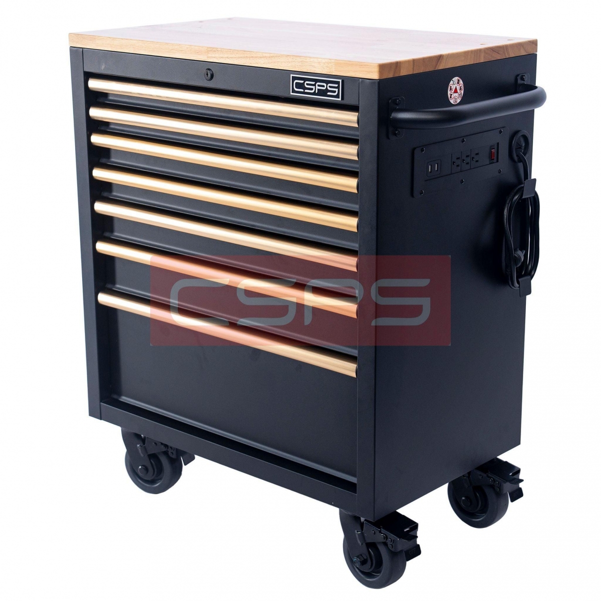 Tủ dụng cụ CSPS 76cm 07 hộc kéo tay cầm vàng mang lại lợi ích gì cho người dùng?