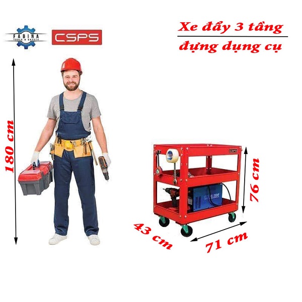Bảng giá xe đẩy 3 tầng giá rẻ