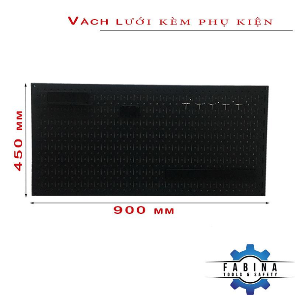 Cách sắp xếp đồ nghề với vách lưới pegboard treo dụng cụ