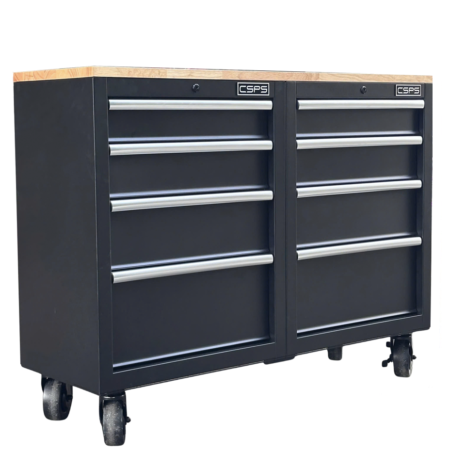 Review thực tế tủ dụng cụ CSPS 122cm 08 hộc kéo màu đen tại Fabina