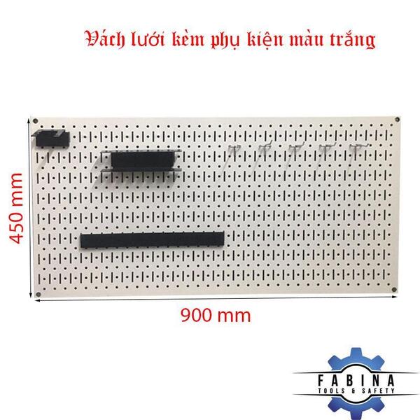 Tận dụng không gian với tấm lưới pegboard treo dụng cụ