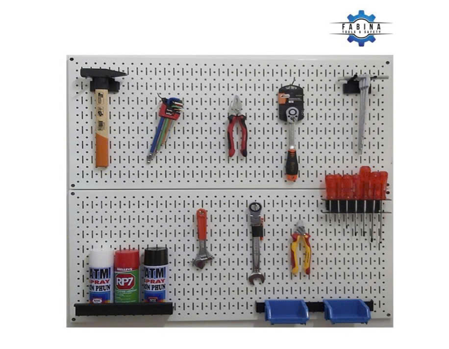Tấm lưới pegboard treo dụng cụ Giải pháp lưu trữ cho không gian làm việc