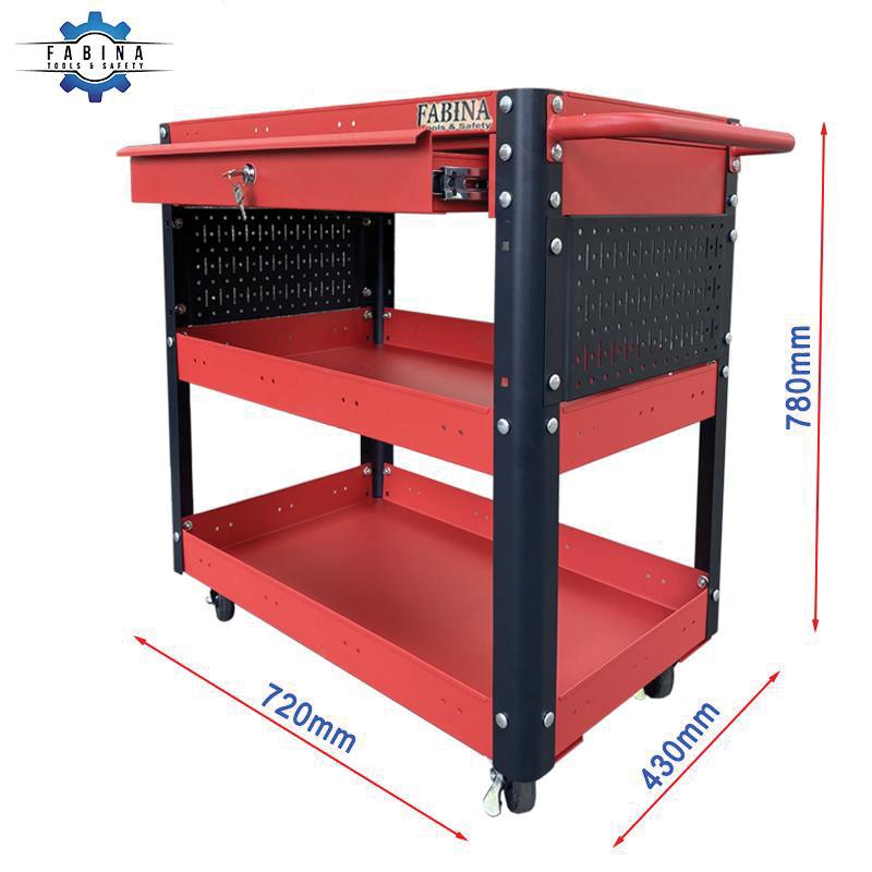 Tận dụng tối đa các khe hẹp chết trong nhà bếp bằng xe đẩy 3 ngăn nhỏ gọn