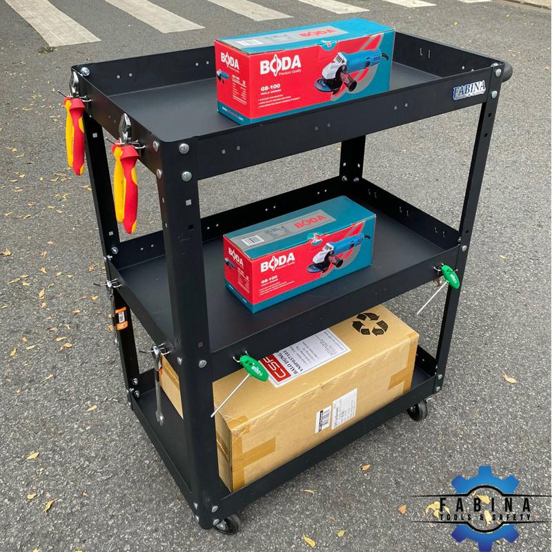 Tận dụng tối đa các khe hẹp chết trong nhà bếp bằng xe đẩy 3 ngăn nhỏ gọn