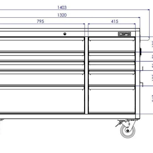 Tủ Đồ Nghề 5 Ngăn Và Kinh Nghiệm Bố Trí Trong Xưởng Nhỏ
