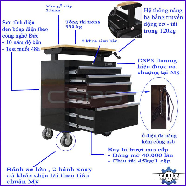 Tủ dụng cụ 5 ngăn với tủ dụng cụ 7 ngăn: Lựa chọn nào phù hợp với bạn?