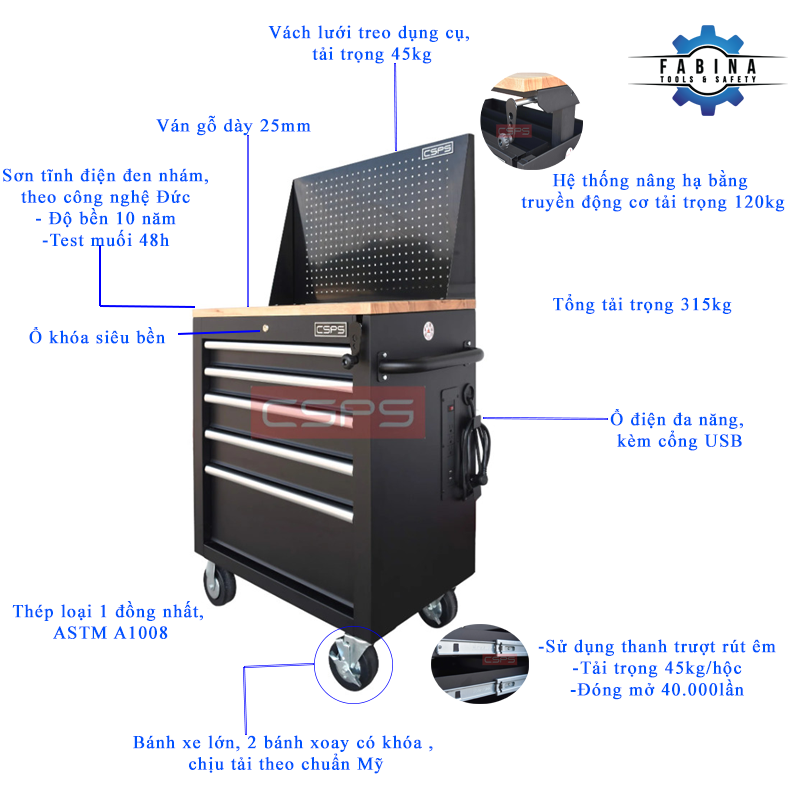 Tủ dụng cụ 7 ngăn – Ưu điểm vượt trội & lý do bạn nên đầu tư ngay hôm nay