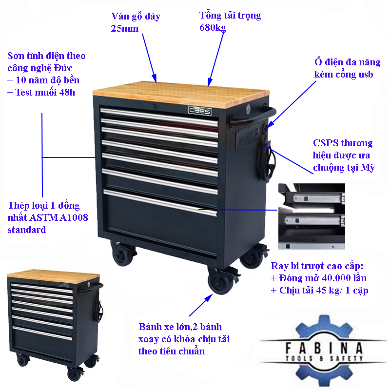 Top Tủ Dụng Cụ CSPS Đáng Mua Cho Thợ Kỹ Thuật Việt