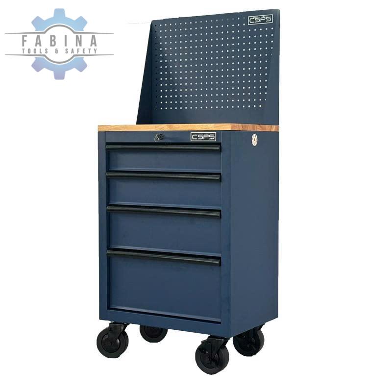Các mẫu tủ dụng cụ CSPS 61cm- 4 hộc kéo màu xanh dương