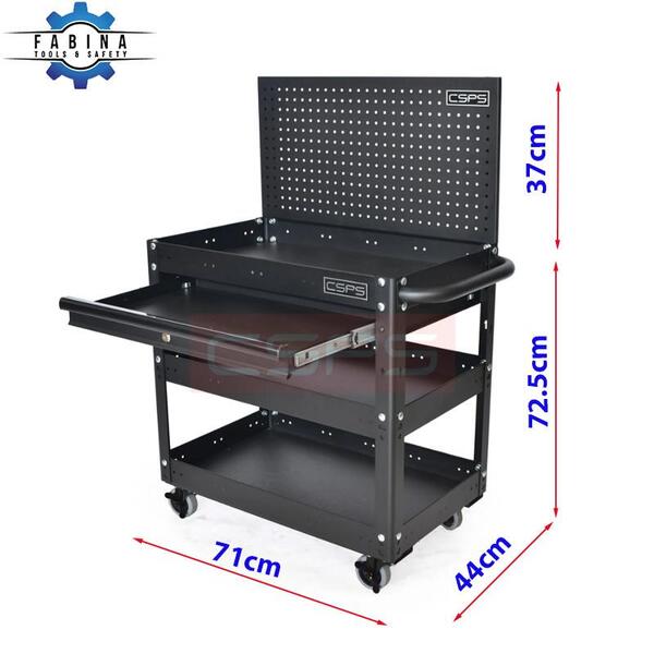 Vì sao xe đẩy 3 tầng phù hợp để phân loại dụng cụ khi làm việc?