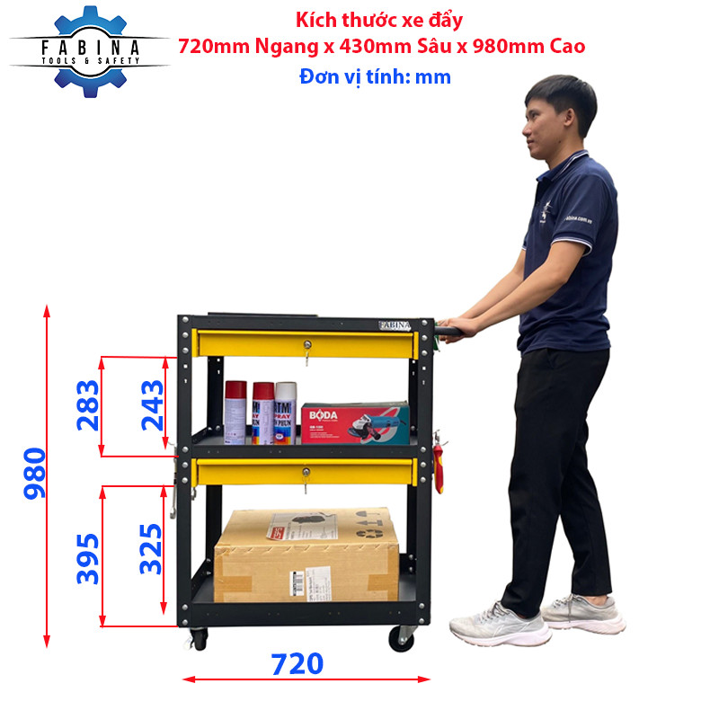 Một chiếc xe đẩy sẽ chịu bao nhiêu trọng tải