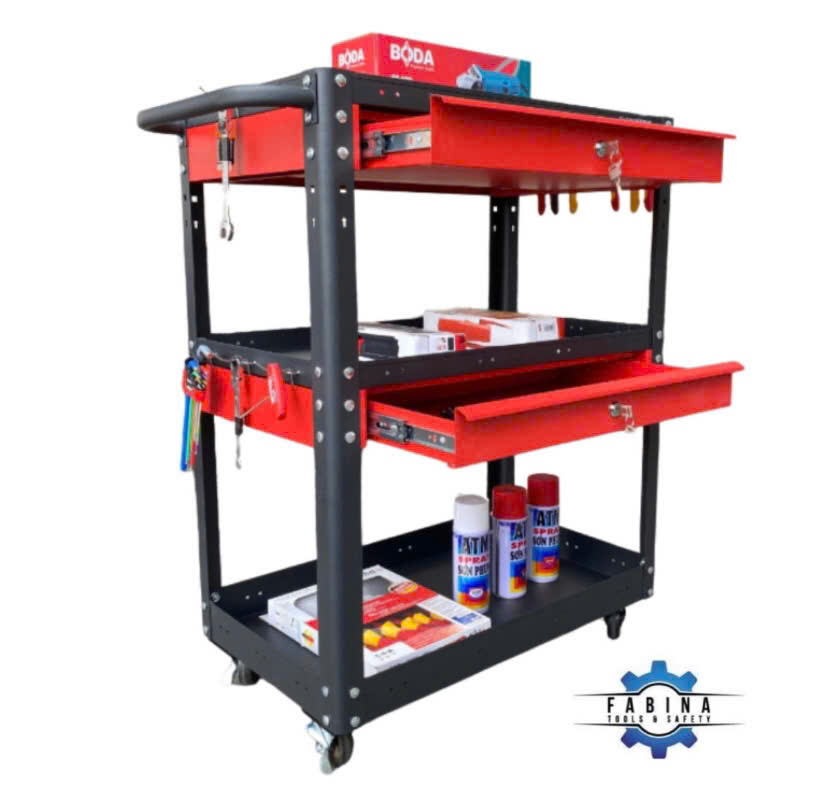 Giải pháp di động cho xưởng cơ khí hiện đại với Xe đẩy CSPS 3 ngăn