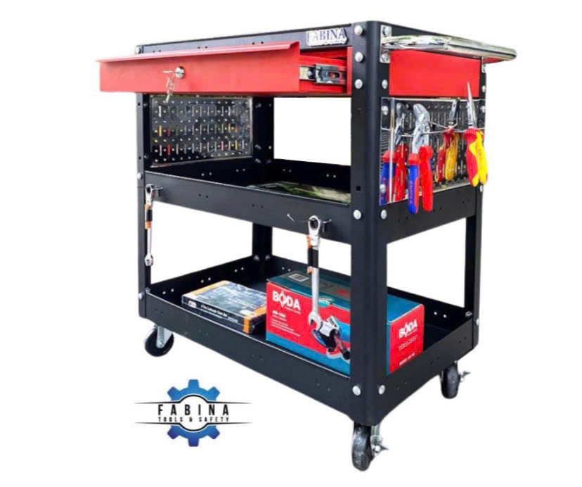 Xe đẩy đồ nghề 3 tầng thiết kế cơ động mang tinh thần nghề nghiệp