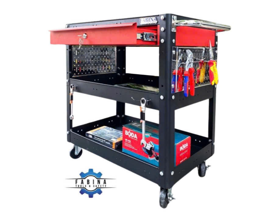 Xe đẩy đồ nghề 3 tầng: Tối ưu thao tác, linh hoạt không gian cho thợ kỹ thuật