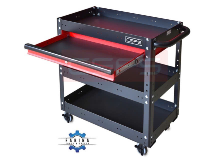 Xe đẩy đồ nghề 3 tầng thiết kế cơ động mang tinh thần nghề nghiệp