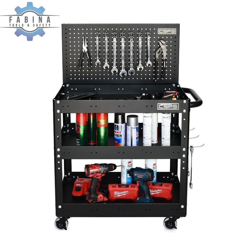 Xe Đẩy Dụng Cụ 3 Ngăn Có Bánh Xe Chịu Lực: Giải Pháp Di Động Tối Ưu Cho Nhà Xưởng Hiện Đại