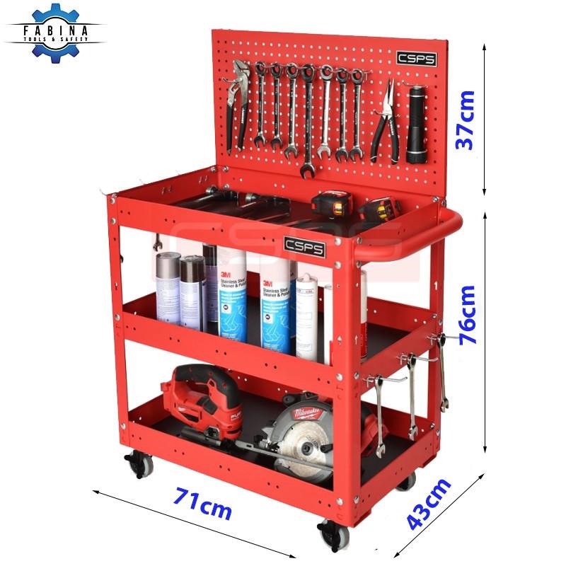 Xe Đẩy Dụng Cụ 3 Ngăn Có Bánh Xe Chịu Lực: Giải Pháp Di Động Tối Ưu Cho Nhà Xưởng Hiện Đại