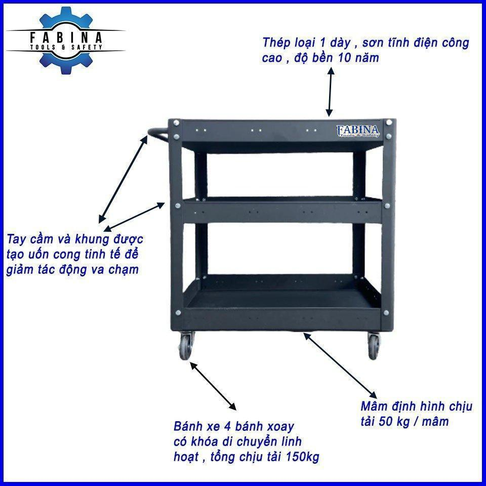 Xe Đẩy Dụng Cụ 3 Ngăn Có Bánh Xe Chịu Lực: Giải Pháp Di Động Tối Ưu Cho Nhà Xưởng Hiện Đại