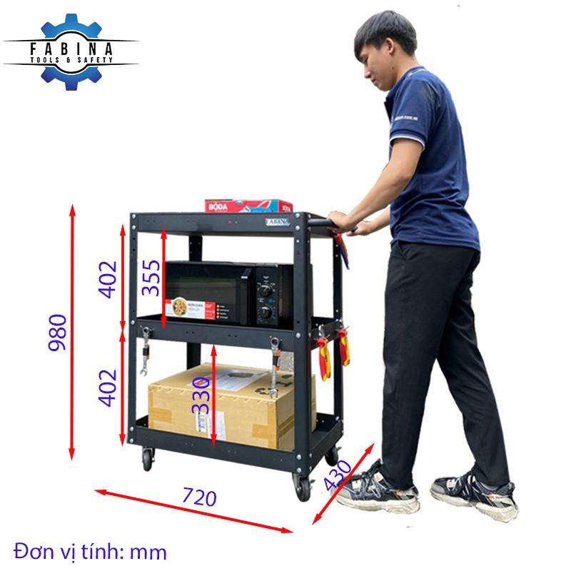 Kệ Đa Năng Có Bánh Xe & Vách Lưới Fabina - Giải Pháp Lưu Trữ Mọi Không Gian