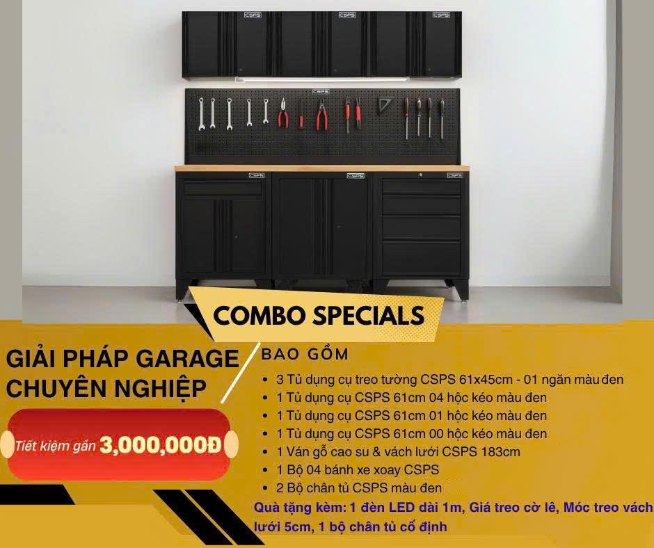 COMBO CSPS GIẢI PHÁP GARAGE CHUYÊN NGHIỆP MÀU ĐEN