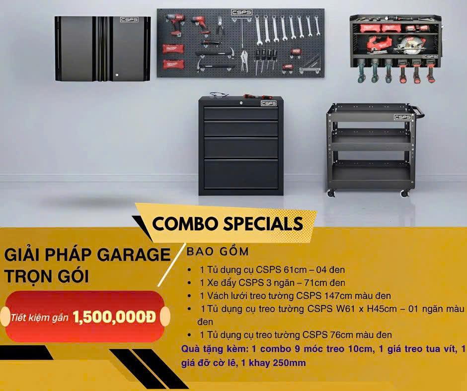 COMBO CSPS GIẢI PHÁP GARAGE TRỌN GÓI MÀU ĐEN
