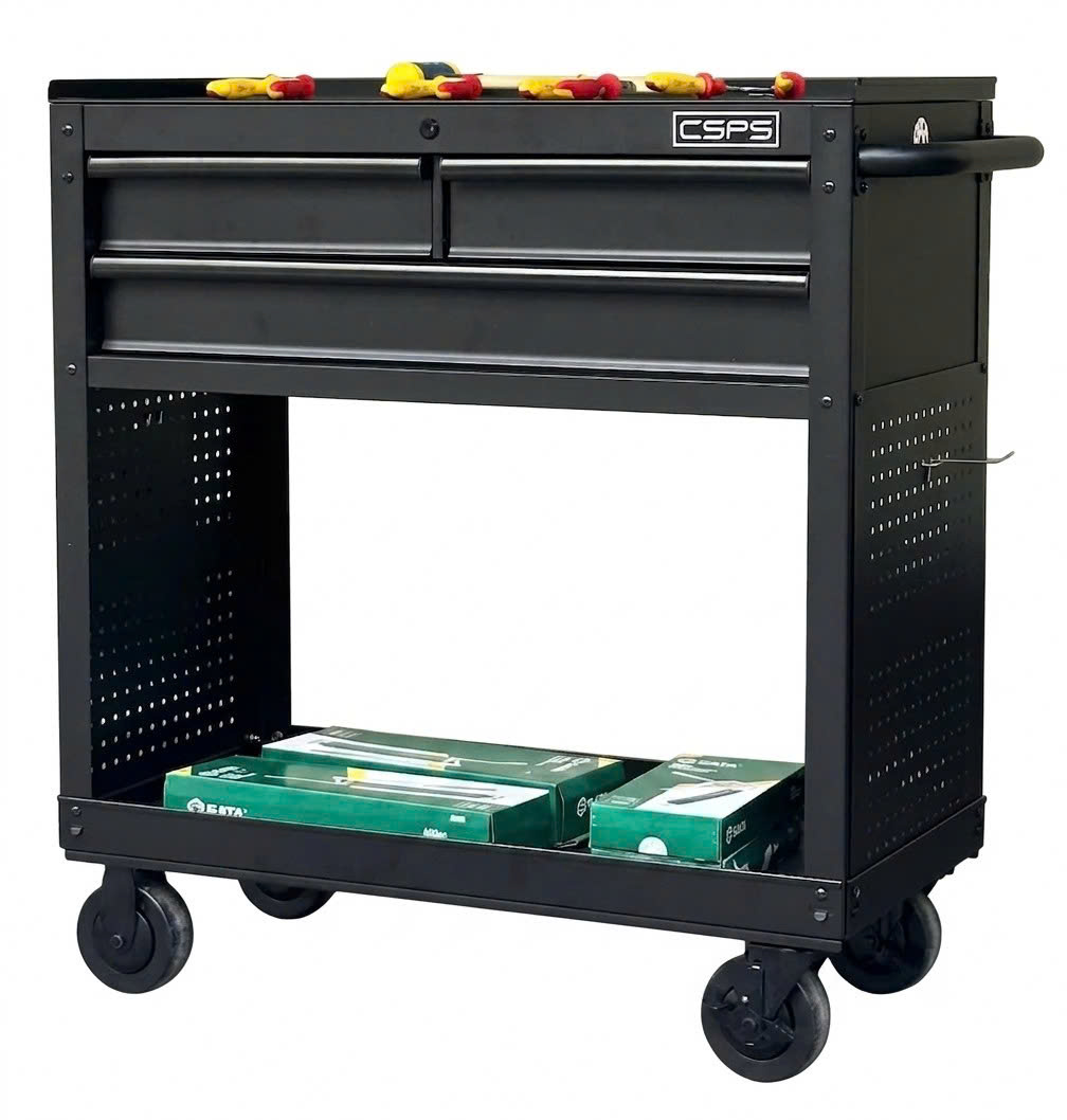 Tủ di động CSPS 91cm - 03 hộc kéo (mặt thép)