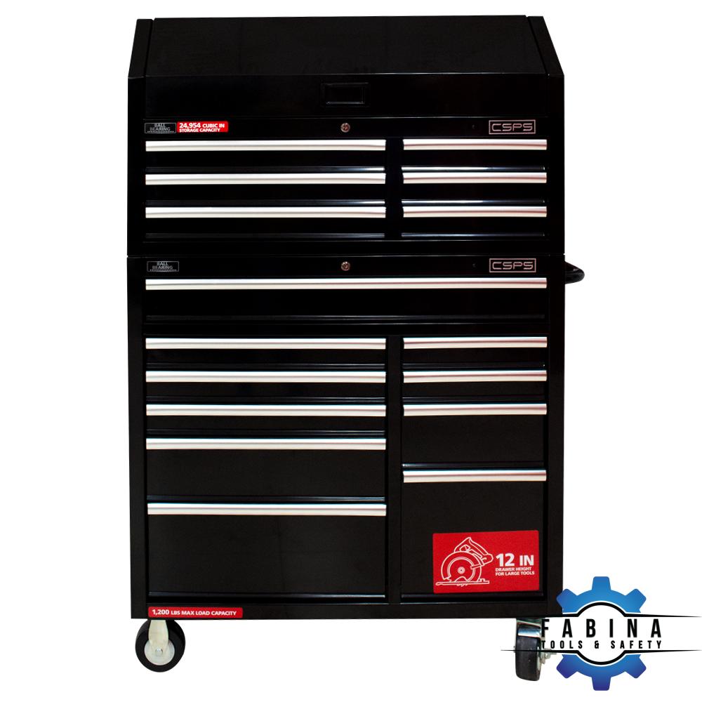 Tools cabinet with 16 drawers