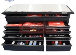 Bản Vẽ Chi Tiết Cho Một Không Gian Làm Việc Hiệu Suất Cao Với Nền Tảng Là Tủ Sắt Đựng Dụng Cụ