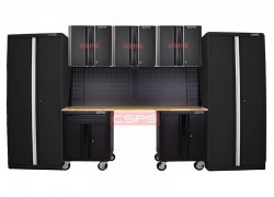 Set of 08 CSPS tool cabinets – 335cm in black