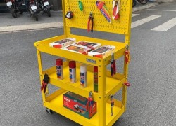 Chỉ với tủ đồ nghề 5 ngăn, mọi dụng cụ trong gara đều nằm trong tầm tay