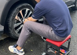 Ghế Ngồi Sửa Chữa Xe Có Ngăn Kéo