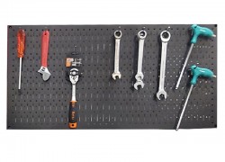 Tấm lưới Pegboard màu đen treo tường đa năng FABINA