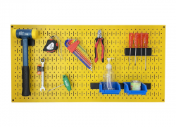 Tấm lưới Pegboard màu vàng treo tường đa năng FABINA