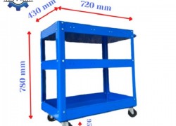 Tận dụng tối đa các khe hẹp chết trong nhà bếp bằng xe đẩy 3 ngăn nhỏ gọn