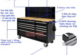 Tối ưu quy trình làm việc với tủ dụng cụ nhiều ngăn Fabina