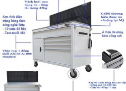 Tủ đồ nghề xe máy giúp hạn chế tai nạn do dụng cụ rơi vãi