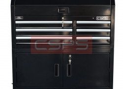 Tủ dụng cụ CSPS 104cm - 06 hộc kéo màu đen có bánh xe
