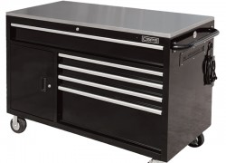 CSPS tool cabinet 132cm - 05 drawers white - black