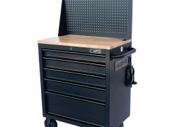 Tủ dụng cụ CSPS 76cm - 05 hộc kéo không nâng hạ màu đen kèm vách lưới