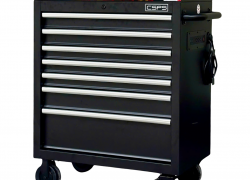 CSPS Matt Black tool cabinet 76cm – 07 drawers (Steel Top)