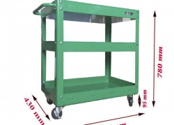 Xe Đẩy 3 Ngăn Fabina Giúp Vận Chuyển Hàng Hóa Linh Hoạt