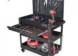 Xe đẩy di động tối ưu lối đi chật hẹp trong xưởng sản xuất