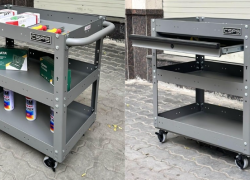 Xe đẩy dụng cụ CSPS 3 ngăn 71cm màu xám: Chọn bản thường hay 1 hộc kéo để tối ưu?