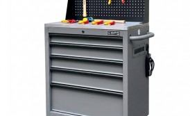 Khám Phá Tủ Dụng Cụ CSPS 76cm 5 Hộc Kéo Mặt Inox Kèm Vách Lưới Màu Xám